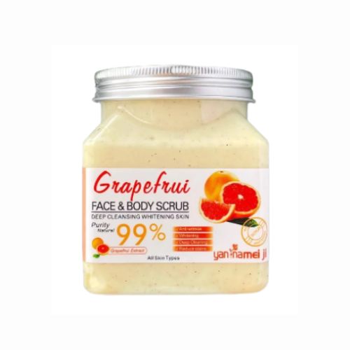 Скраб солевой для лица и тела Yan Namei Ji 99%, грейпфрут | Интернет-магазин bio-optomarket.ru
